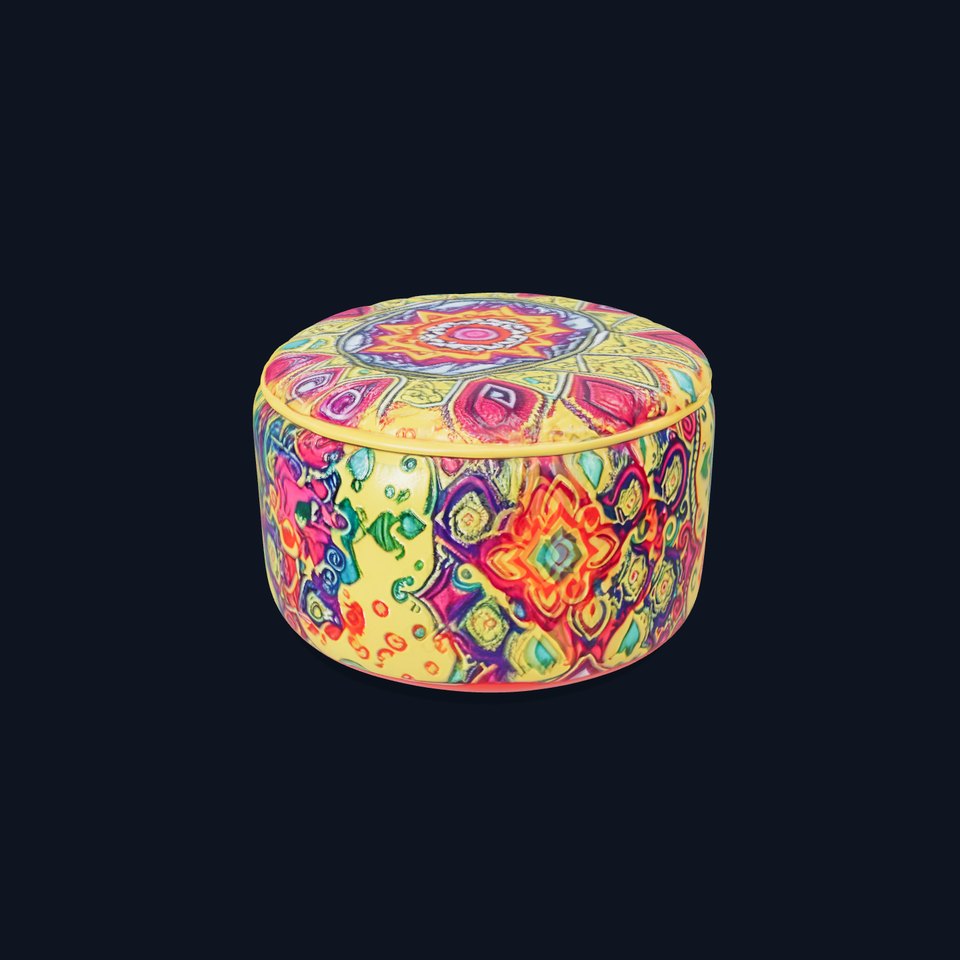 Colorful Mandala Ottoman Model Pack